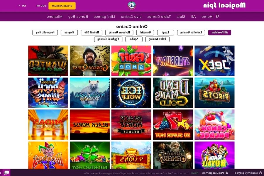 Magical Spin Casino : Explorez nos Bonus